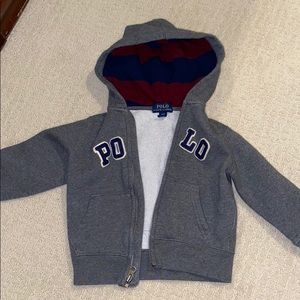 Kids Polo zip up hoodie